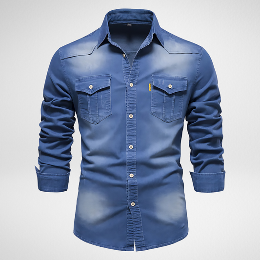 Chemise en denim de coton Avantea